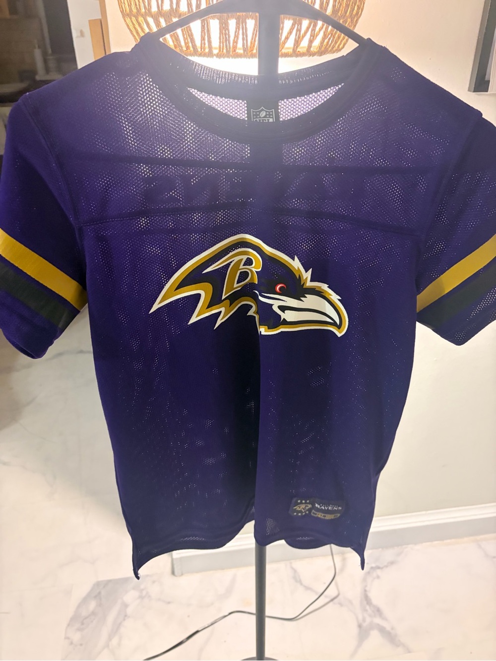 Kids Purple Baltimore Ravens Mesh Football Jersey